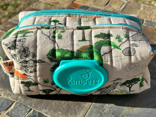 Double zipper Wipes pouch